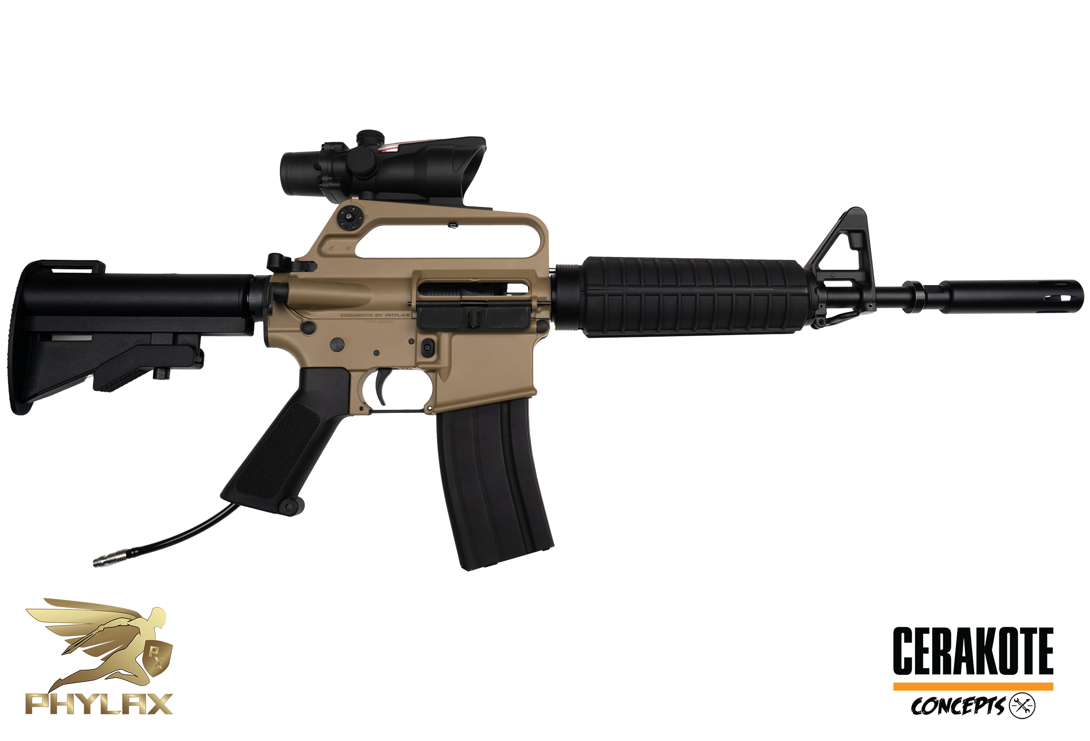 One of One Wolverine Airsoft MTW Fossil DIG 2 XM177 Semi Only Limited Edition - ab 18 Jahren x CERAKOTE SHOP 2026  (Aussteller) HPA - ab 18 Jahren