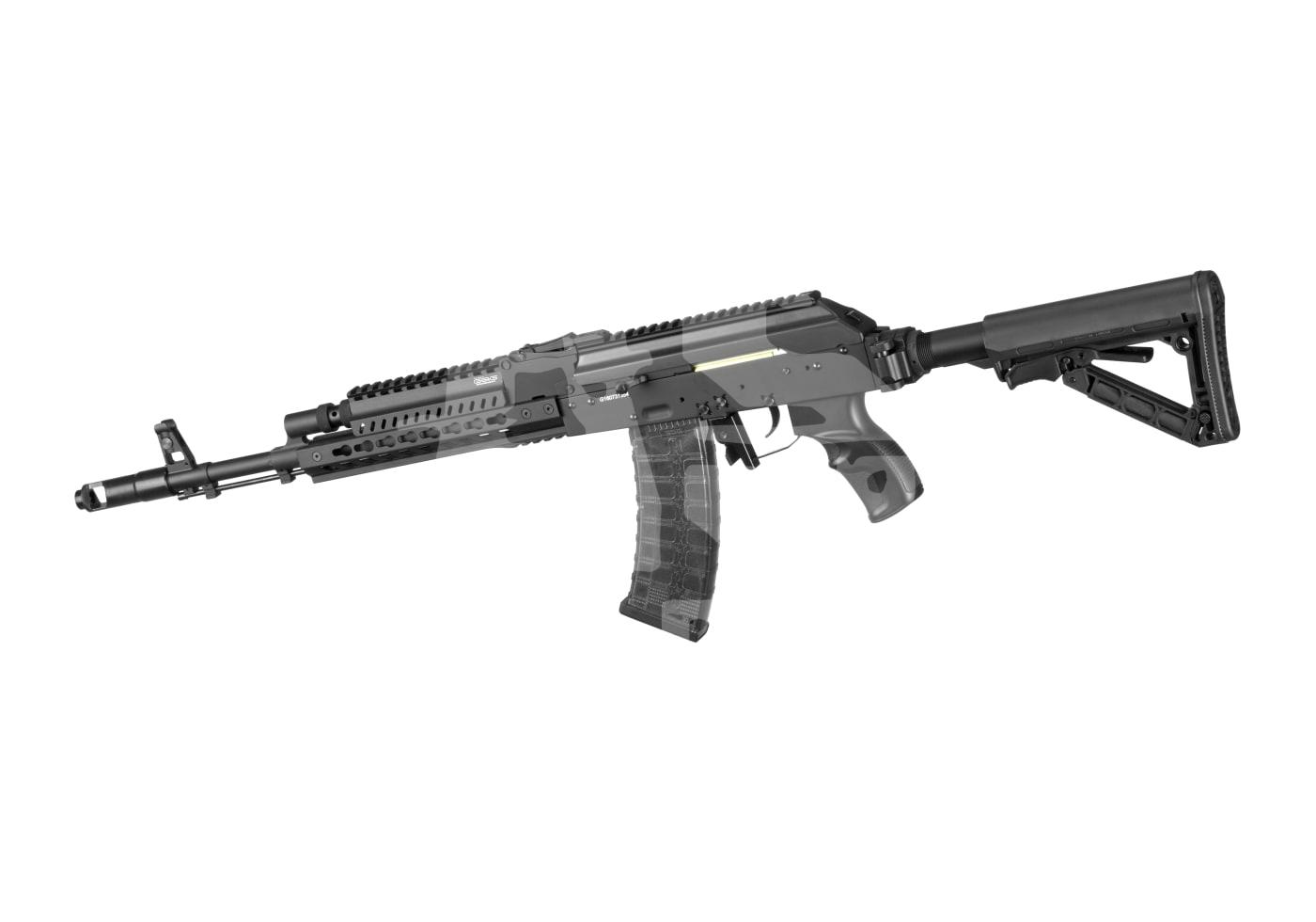 G&G RK74 Tactical E.T.U. S-AEG - ab 18 Jahren Airsoft-Gewehr mit modernem Design, verstellbarem Schaft und langem Magazin.