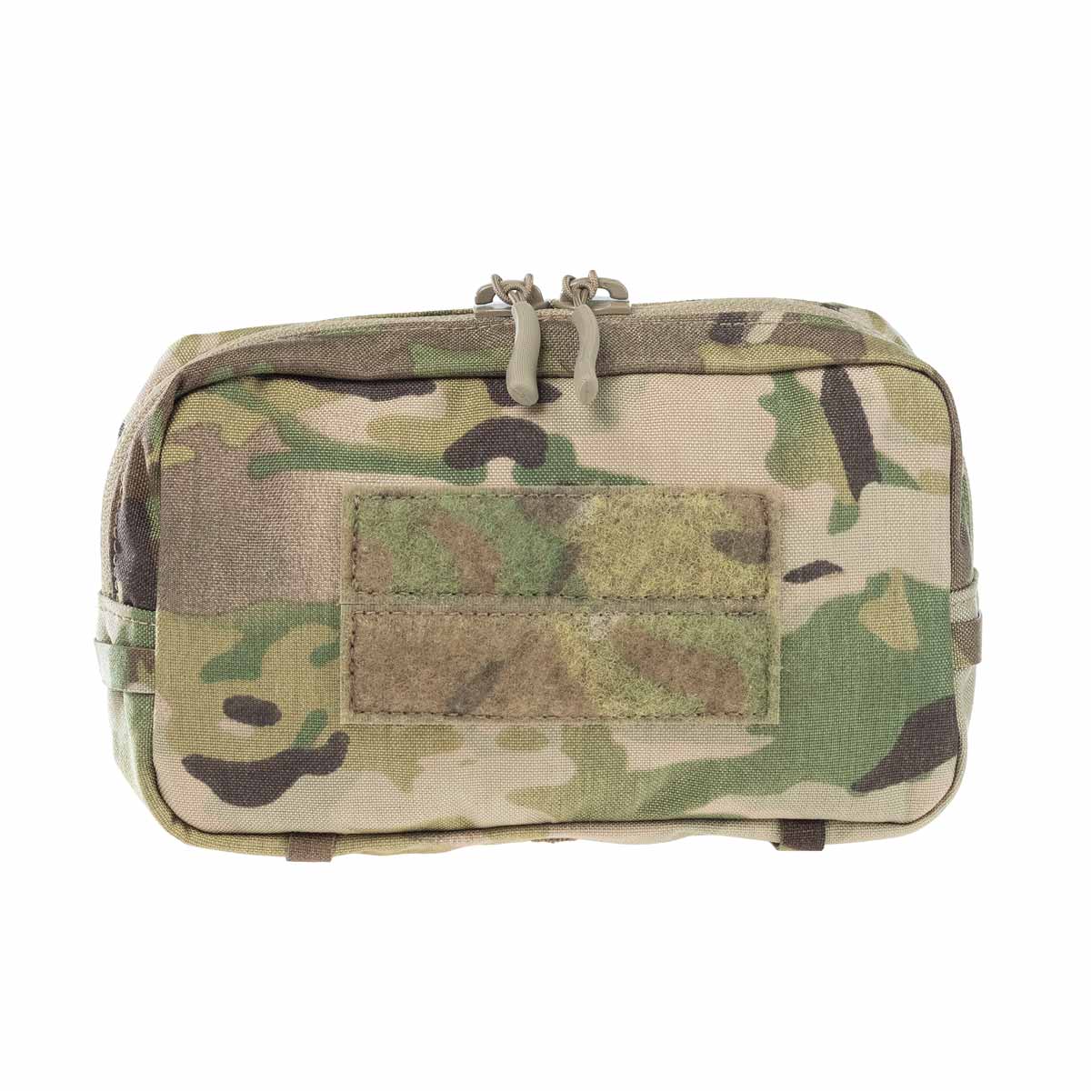Tarnfarbene Airsoft-Tasche mit Reißverschluss, ideal für Zubehör und Ausrüstung.