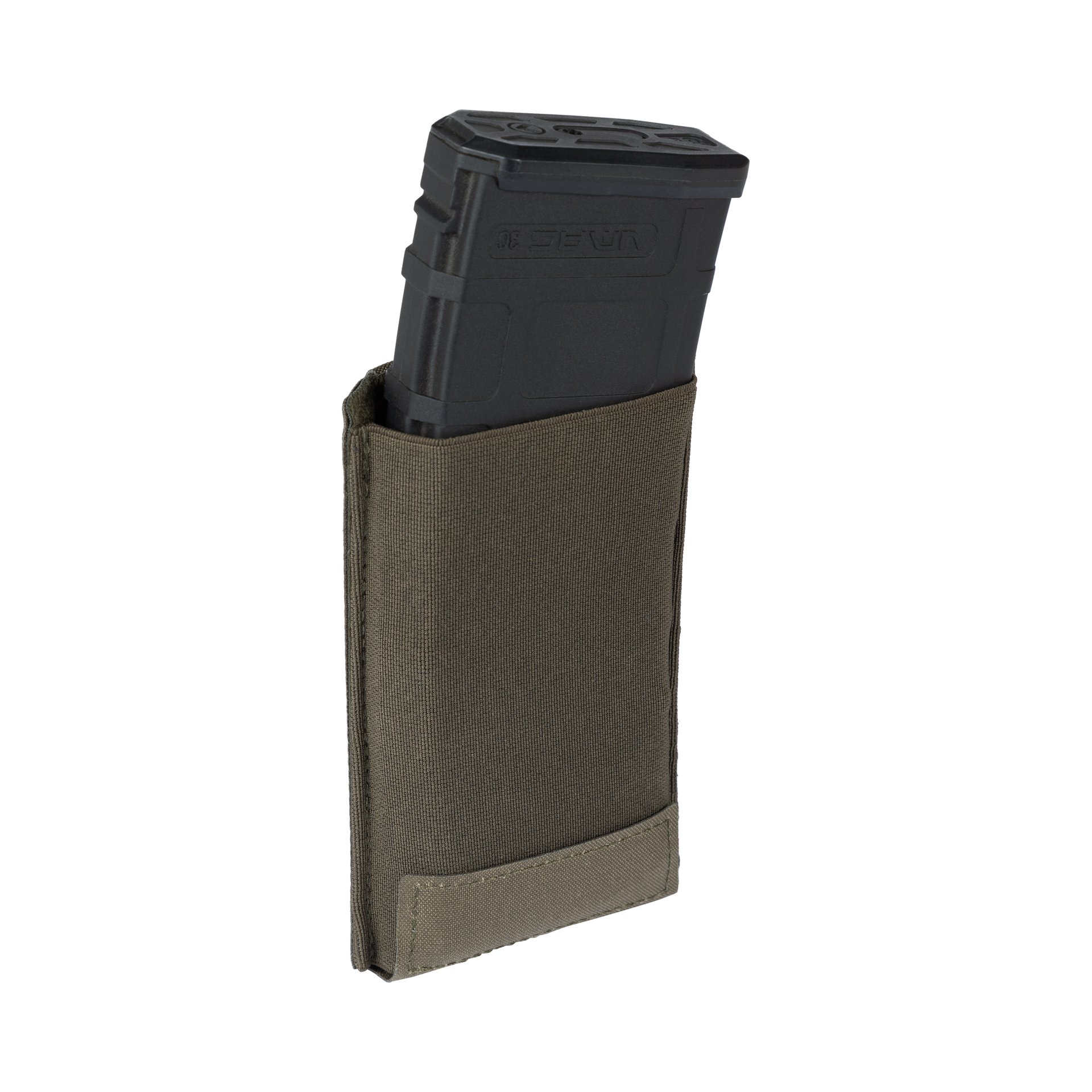 Lindnerhof Magazintasche flach 1er MX003 Magazintasche mit eingelegtem Magazin für Airsoft, olivgrün.