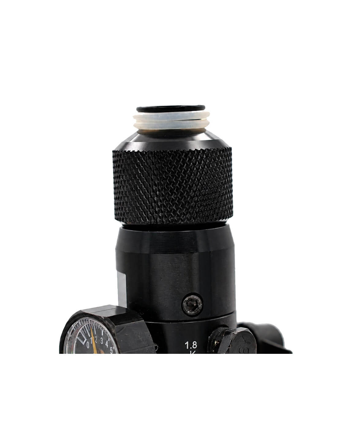 Balystik CNC Aluminum Cap für HPA Tank - Schwarz