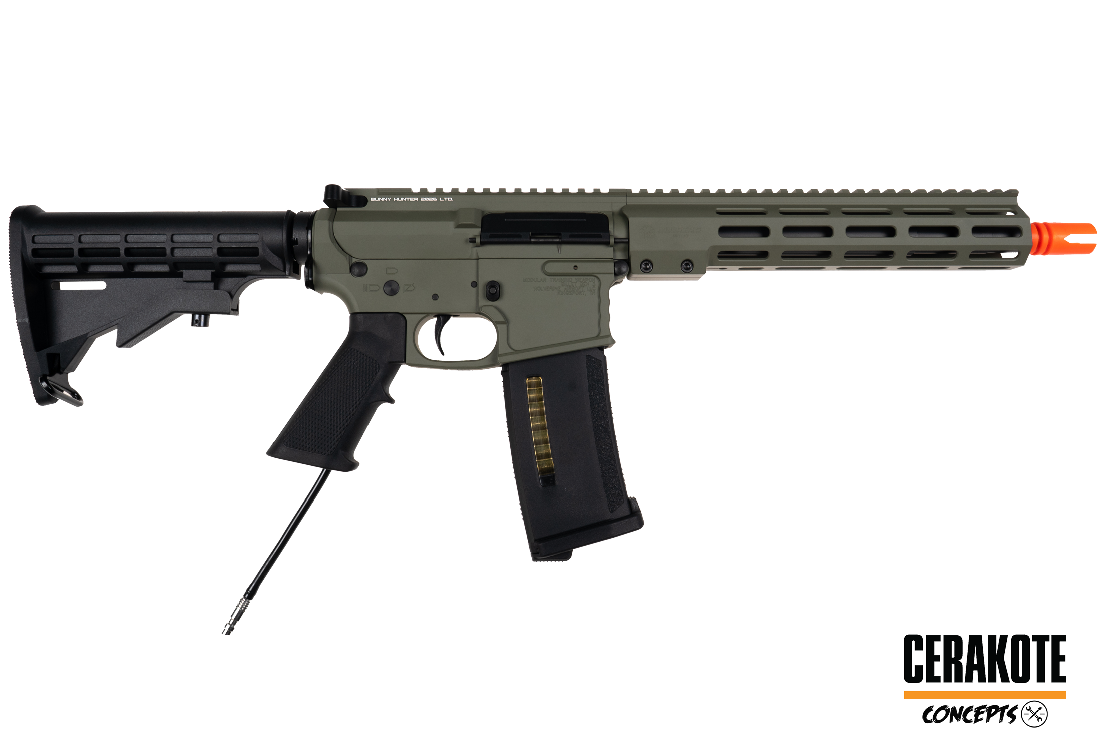 BUNNY HUNTER 2026 LTD. SET - MTW Billet Standard Gen 3 - EMG Staccato C2 mit Silencer Adapter S-GBB x Cerakote