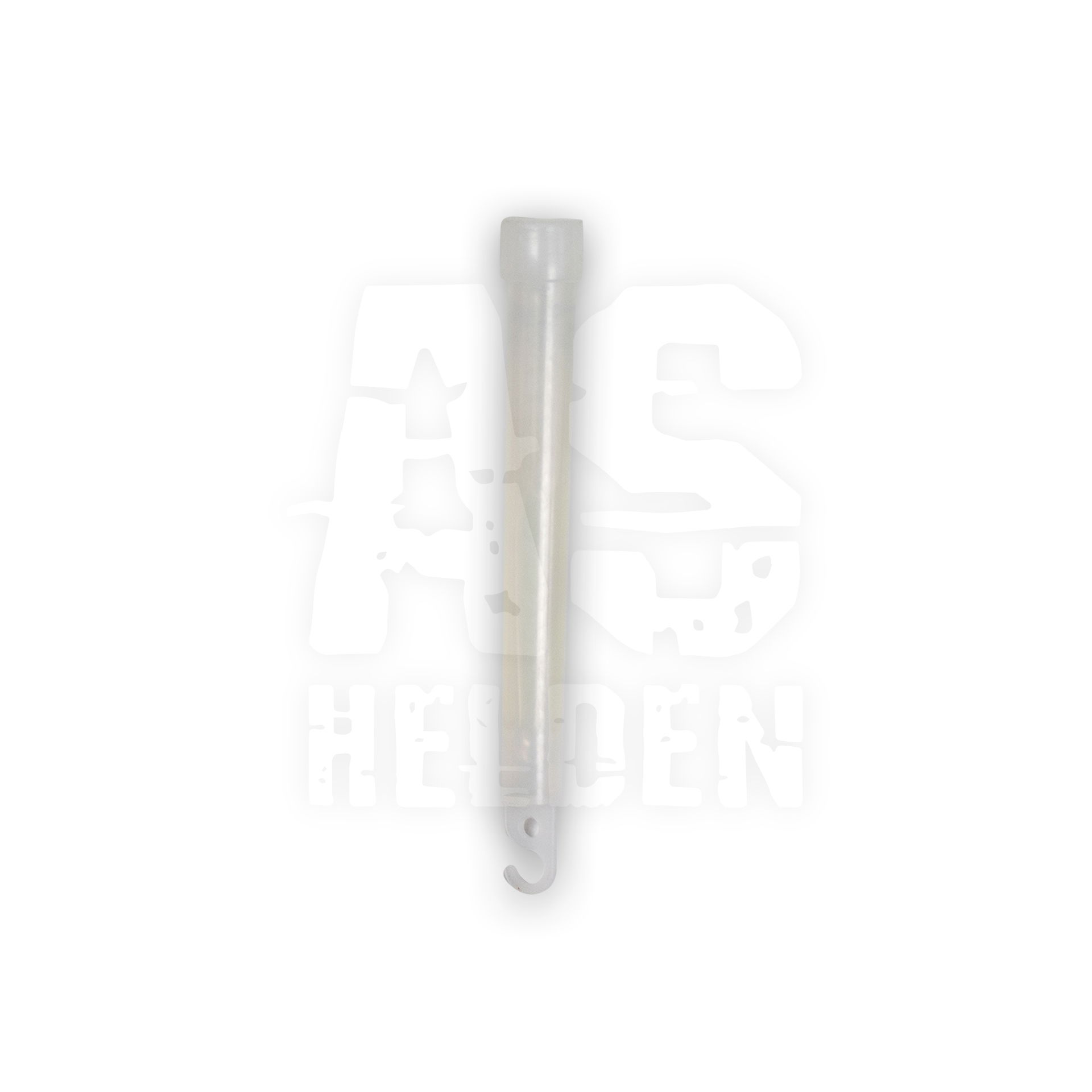 LEUCHTSTAB 1,5X15 CM 8 STD.BLAU Transparenter Stab mit Haken, oft als Lichtstab oder Knicklicht im Airsoft verwendet.