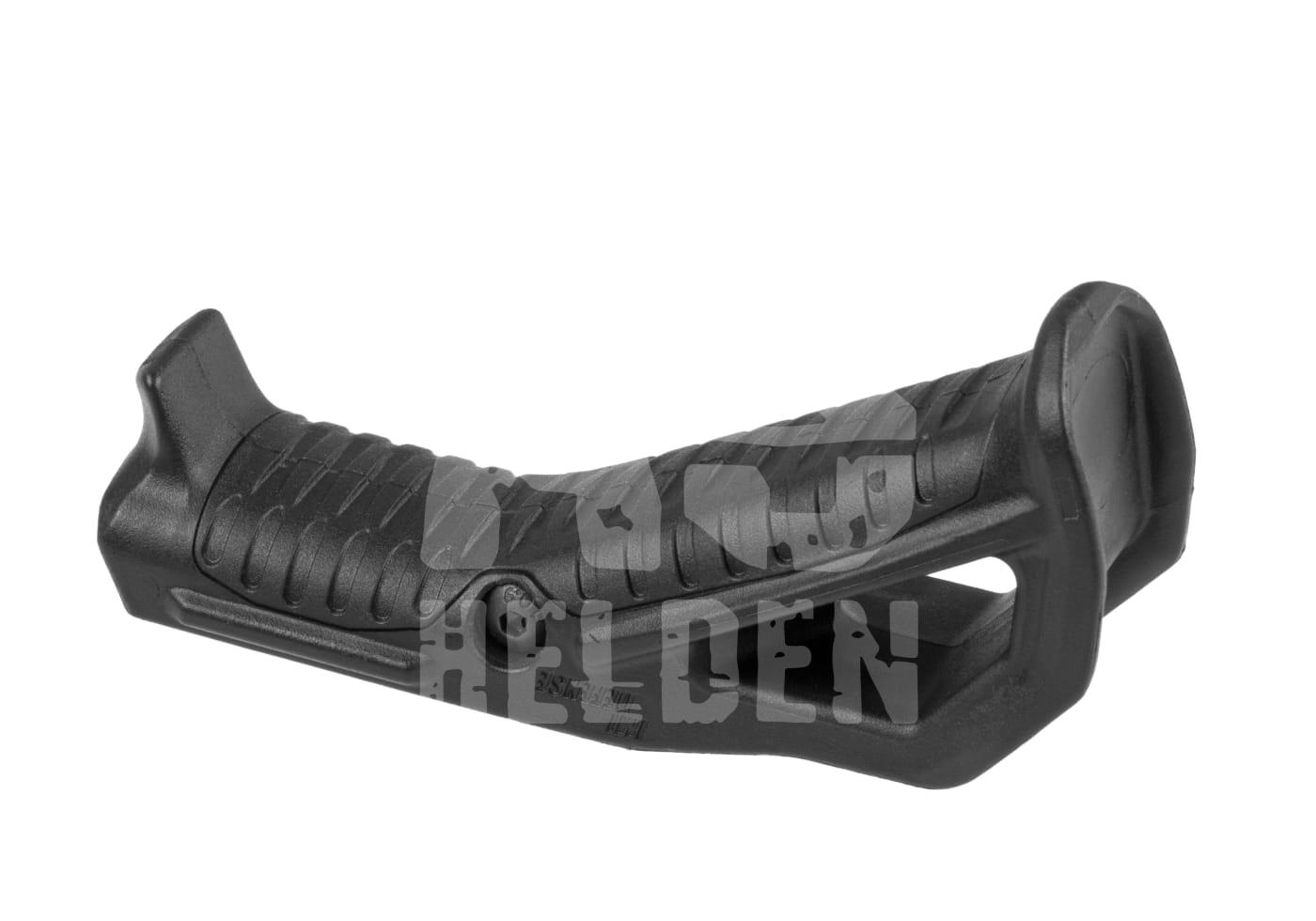 FSG Front Support Grip Schwarzer Airsoft-Handgriff mit ergonomischem Design und geriffelter Oberfläche.