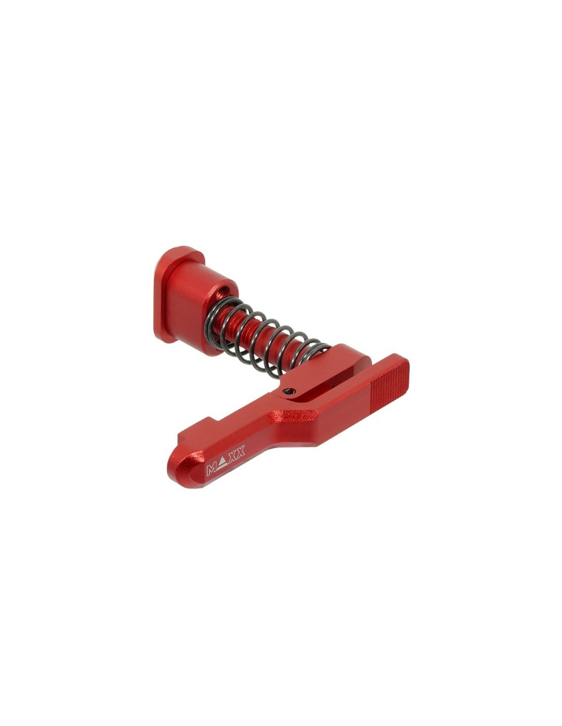 Maxx Model CNC advanced Magazine Release Style C for MTW M4 - Red