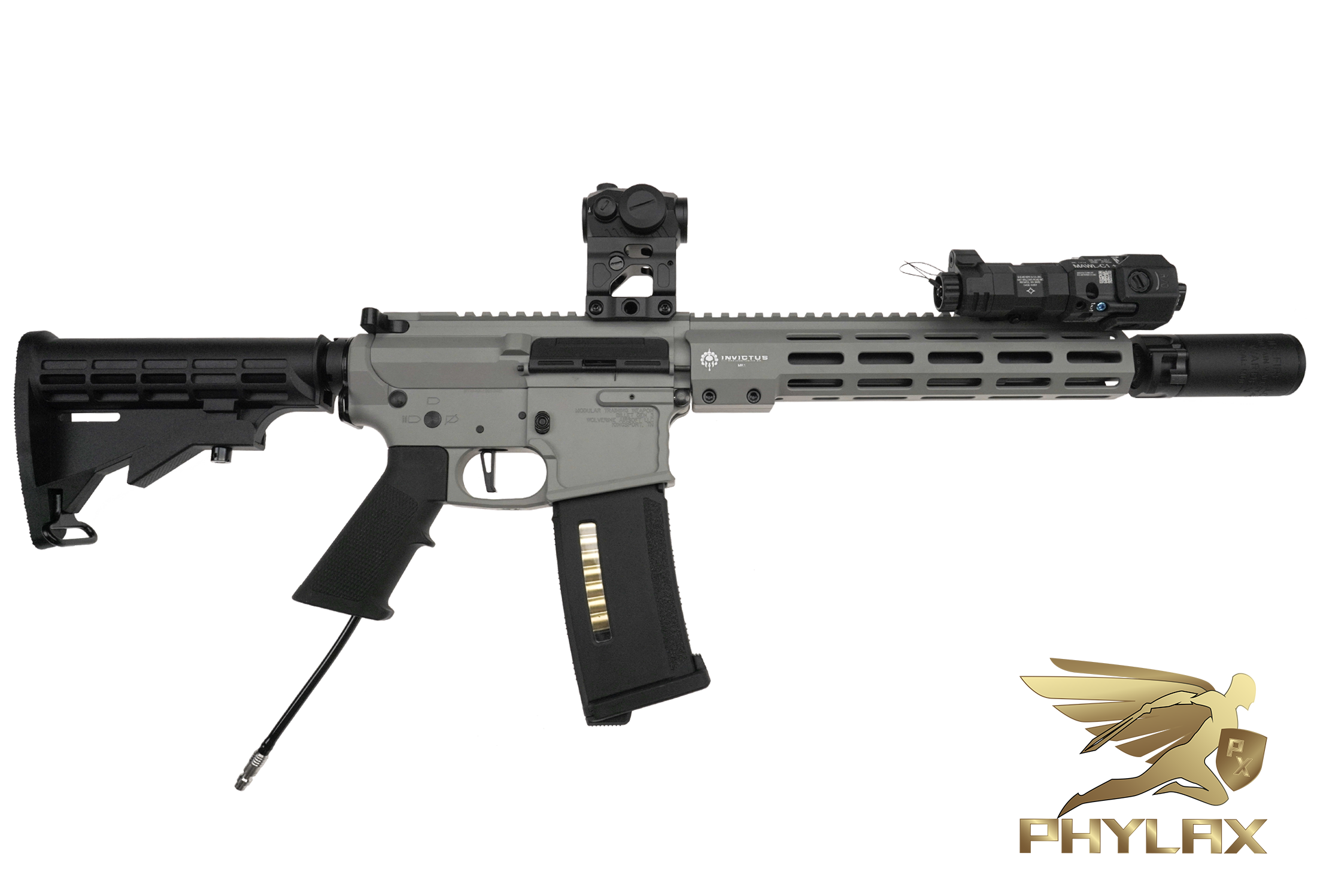 One of One Wolverine Airsoft MTW Billet 10,3" Cerakote Bullshark Grey - ab 18 Jahren