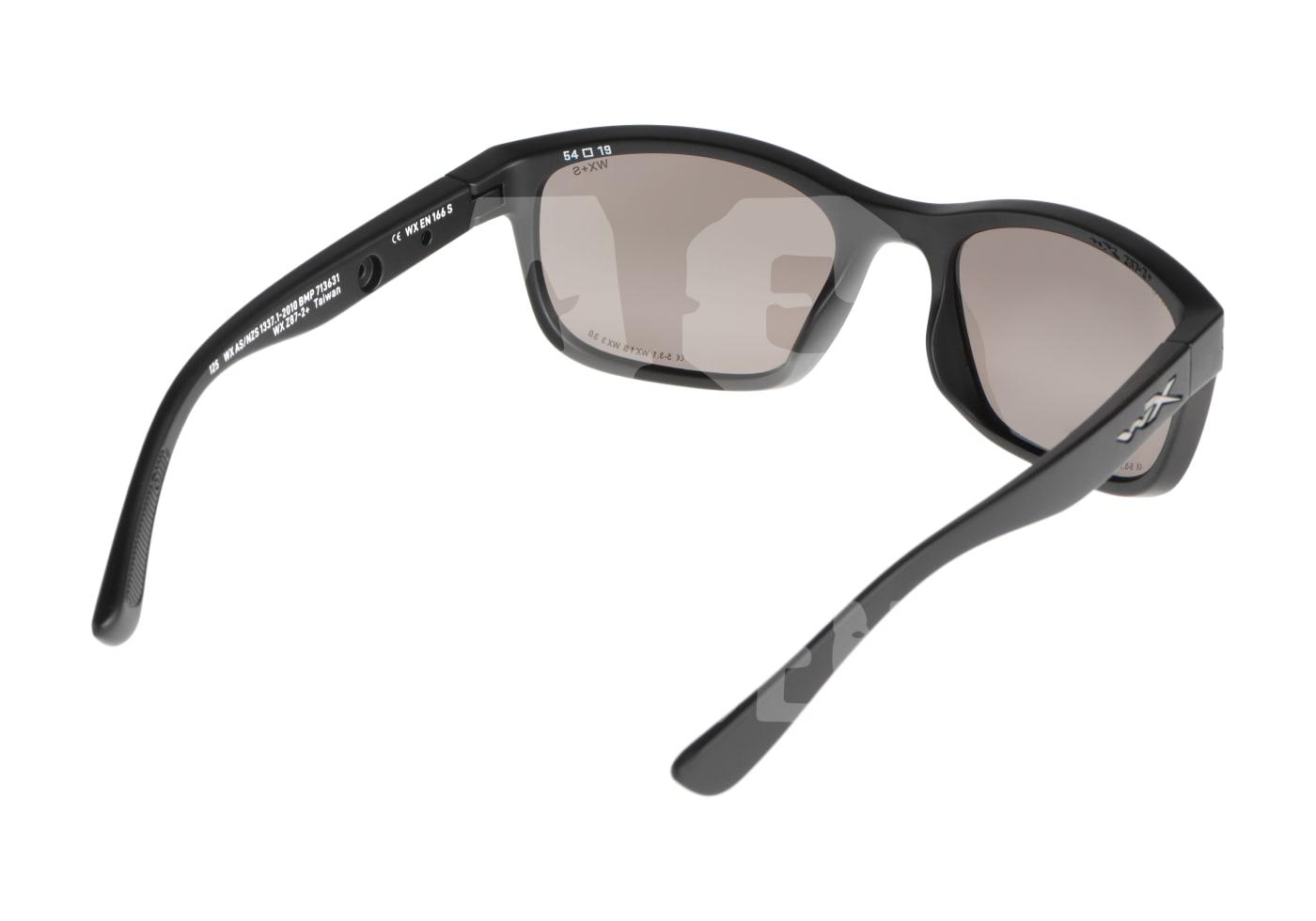 WX Helix Grey Schwarze Airsoft-Schutzbrille mit getönten Gläsern. Robust und stilvoll für den taktischen Einsatz.