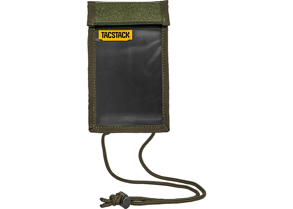 Tacstack 11x18cm Neck Wallet dark green