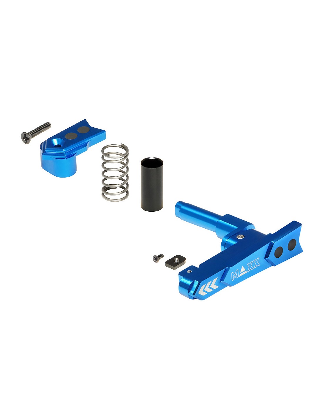 Maxx Model CNC Aluminium Advanced Magazine Release Style A blau