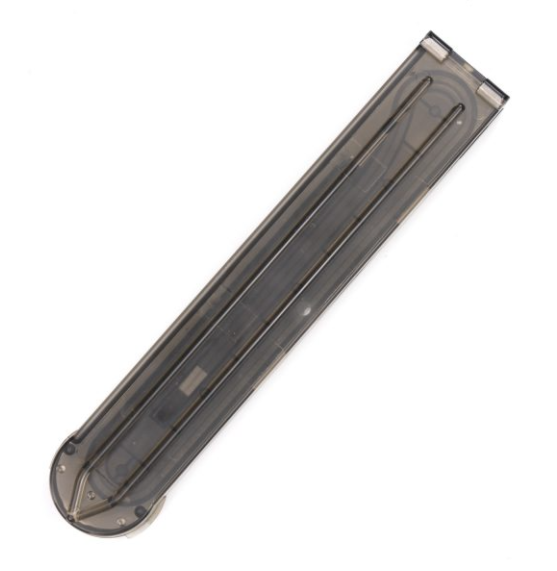 Airsoft Speedloader, transparent, länglich, für schnelles Nachladen von BBs.
