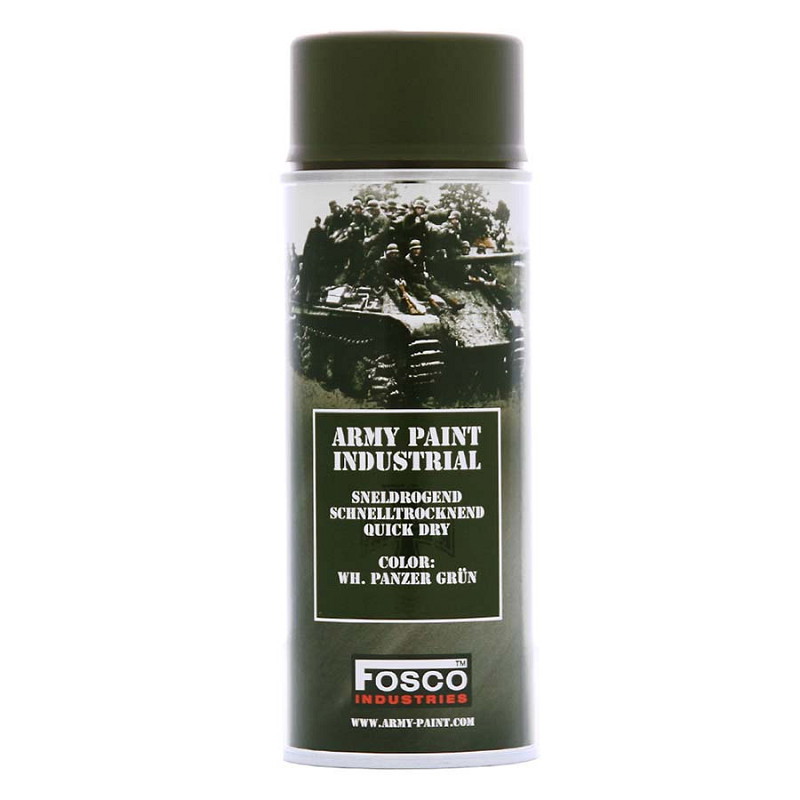 Sprühdose "Army Paint Industrial" in WH Panzer Grün, schnell trocknend.