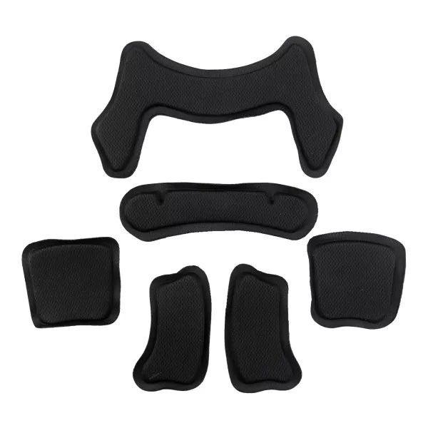 Airsoft Helmpolster-Set, ergonomisch geformt, schwarz, für Komfort und Schutz im Einsatz.