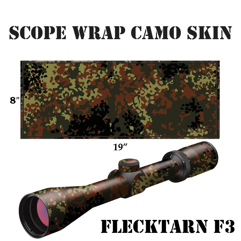 Flecktarner Zielfernrohr-Wrap, 19"x8", getarntes Muster für Airsoft.