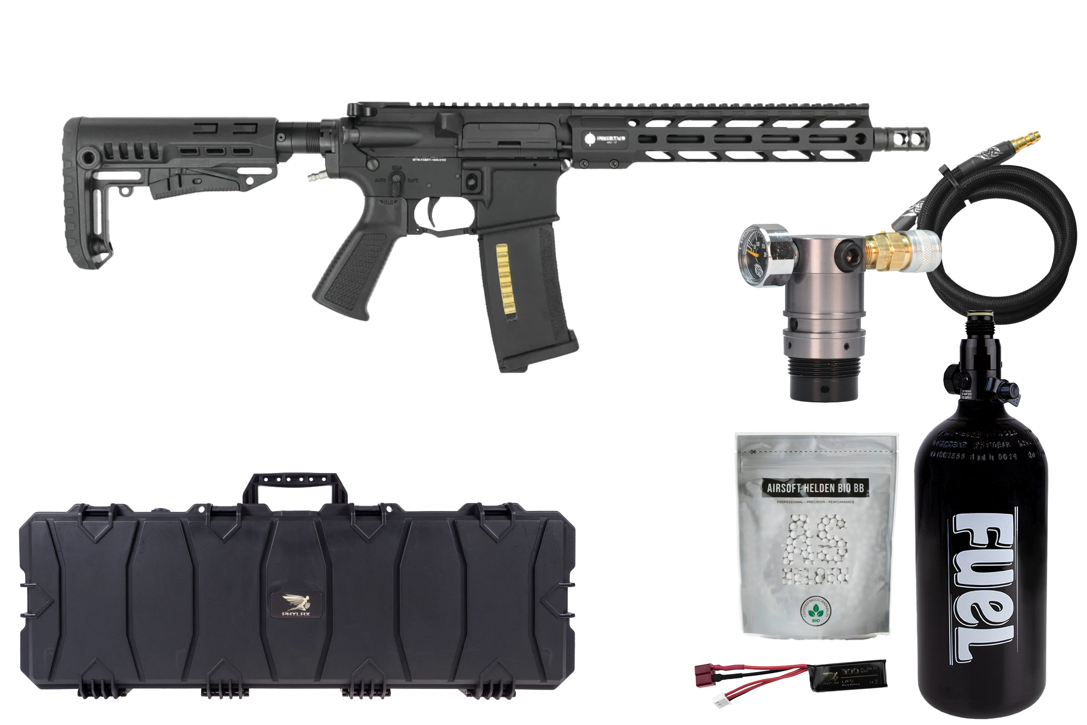 Big Set L Wolverine Airsoft MTW Forged Tactical XBR 10" S-HPA - ab 18 Jahren