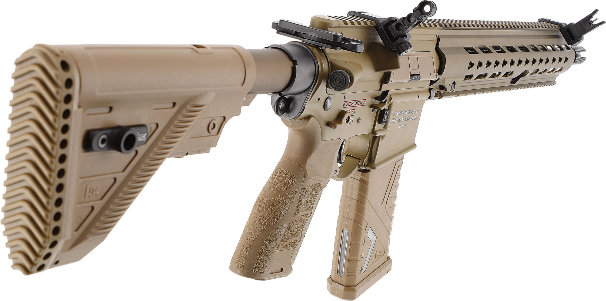 Umarex Heckler & Koch G95K S-AEG + Gratis Phylax Waffenkoffer 100cm Wave Foam, RAL8000  - ab 18 Jahren