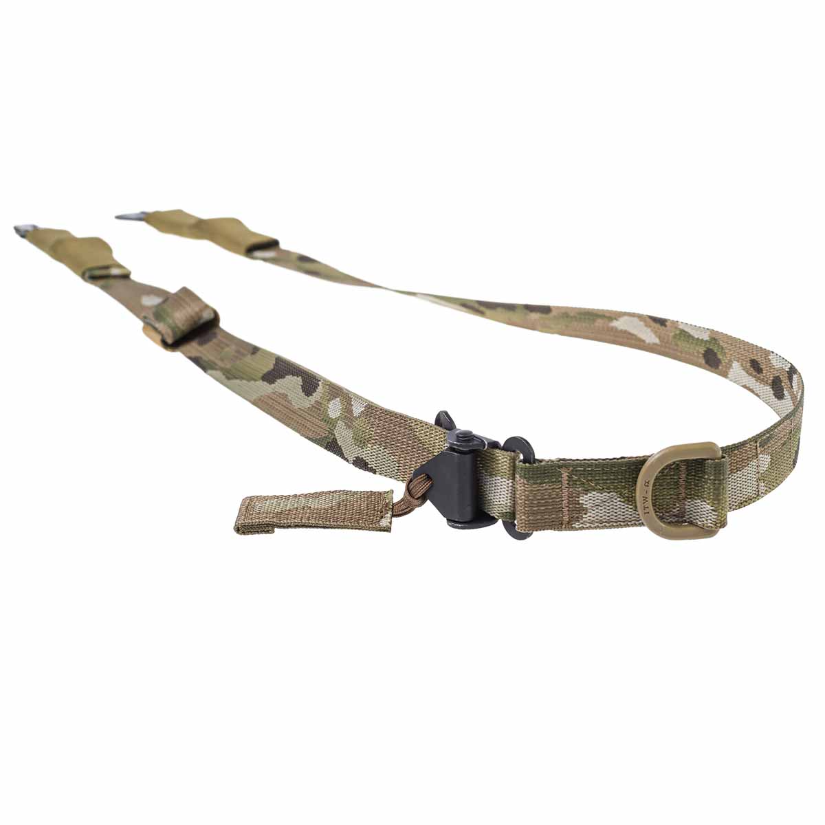 Lindnerhof Trageriemen Gewehr GS113 Camo-Gewehrriemen mit D-Ring und Schnellverstellmechanismus für Airsoft-Waffen.