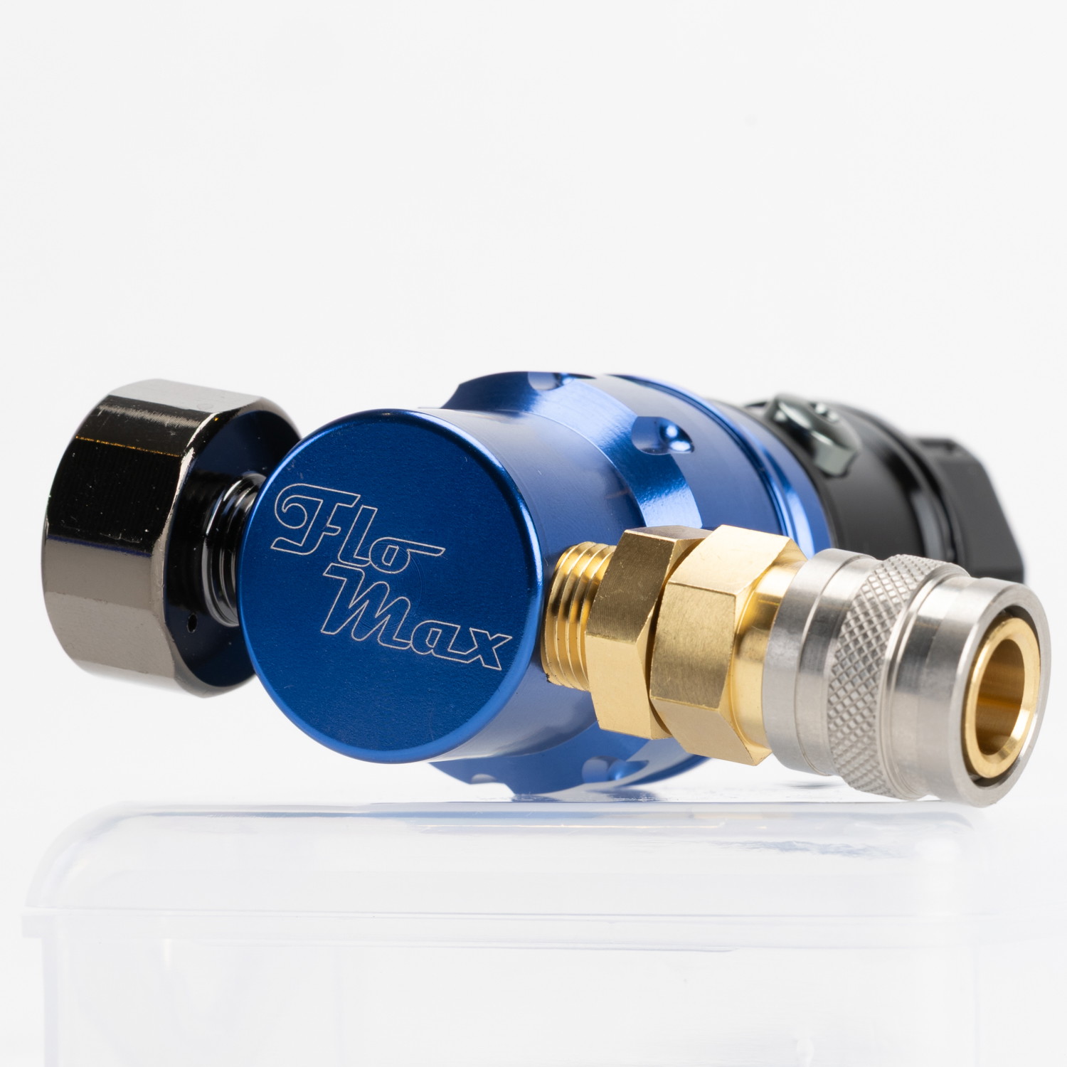 MechLabs FLO Max+ ON/OFF HPA Regulator blue