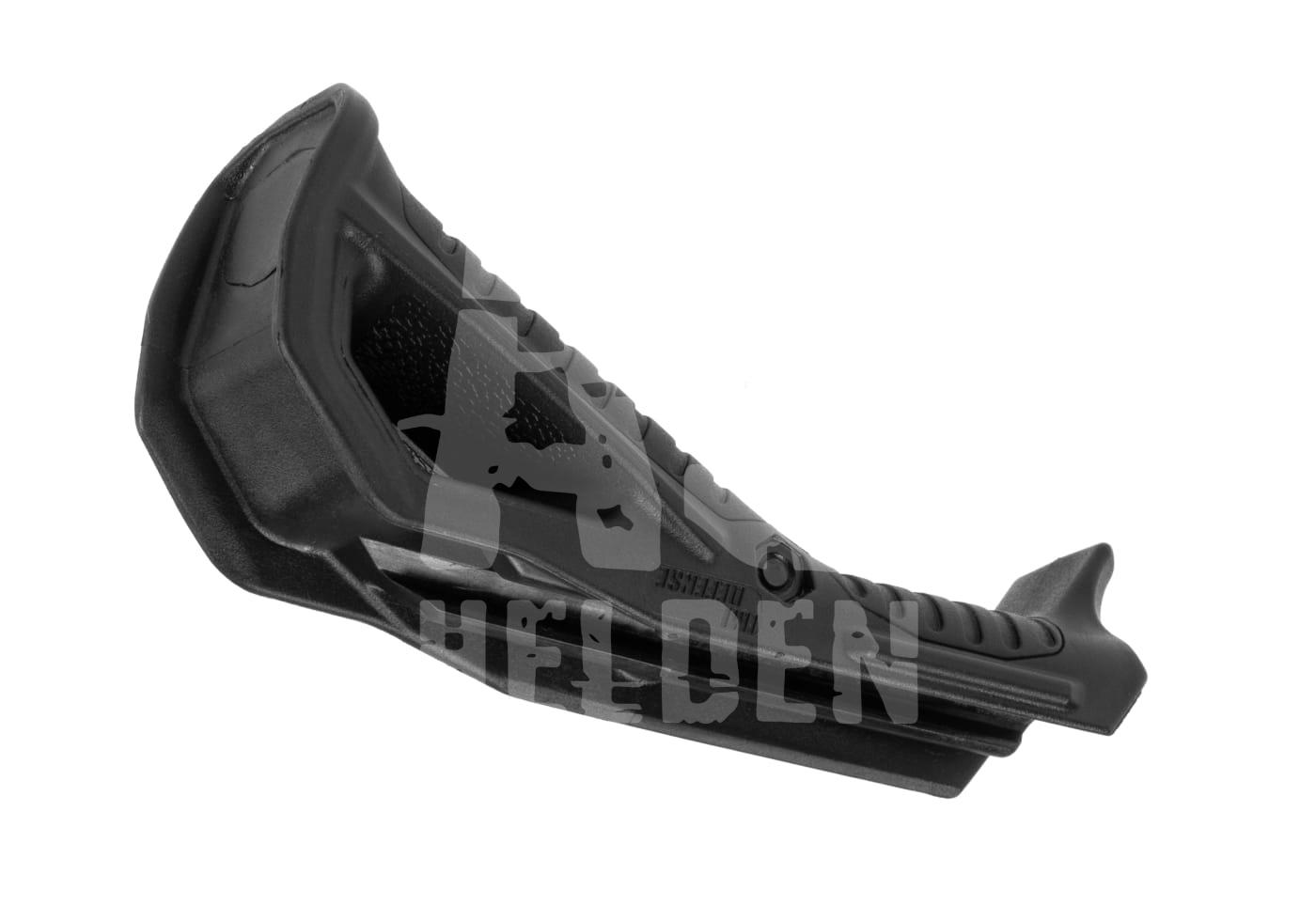 FSG Front Support Grip Schwarzer Airsoft-Handgriff mit ergonomischem Design, seitliche Ansicht.