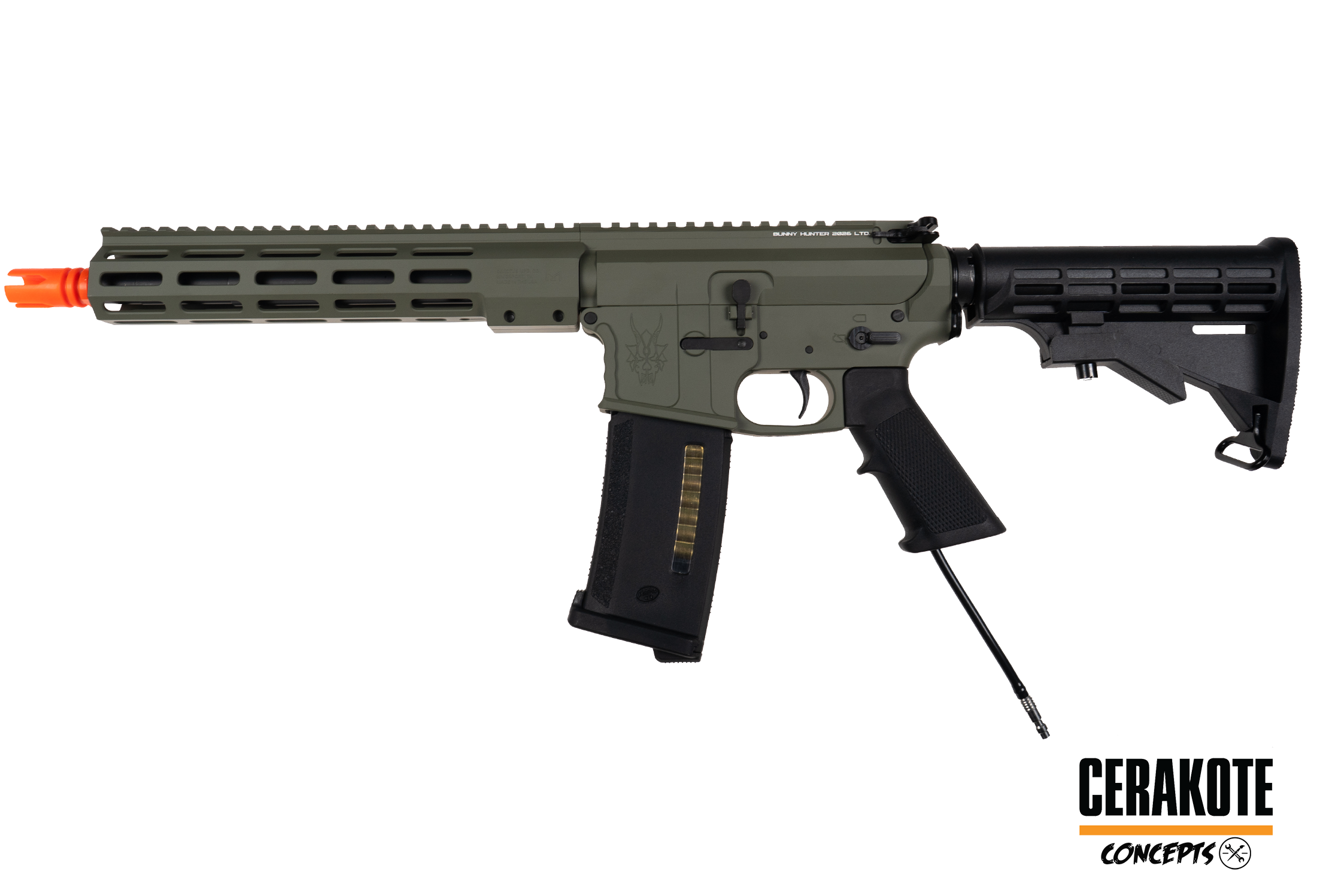 BUNNY HUNTER 2026 LTD. SET - MTW Billet Standard Gen 3 - EMG Staccato C2 mit Silencer Adapter S-GBB x Cerakote