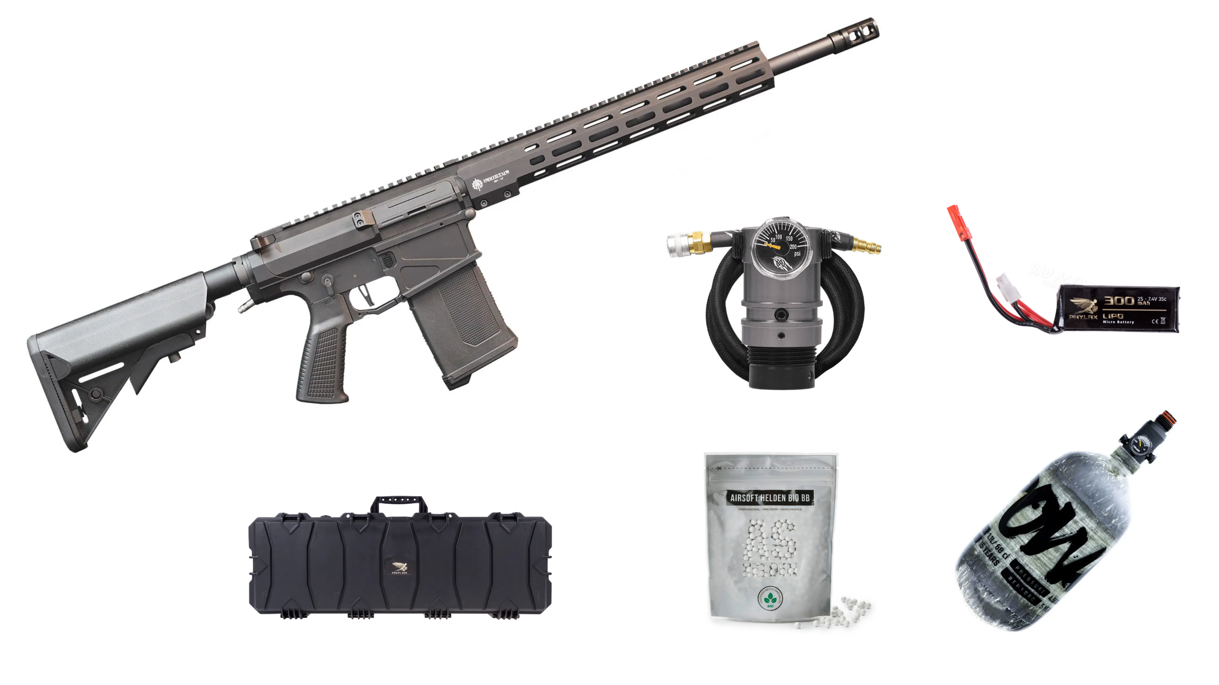 Big Set Wolverine Airsoft MTW PKG 308 Tactical Edition Semi-Only - ab 18 Jahren 