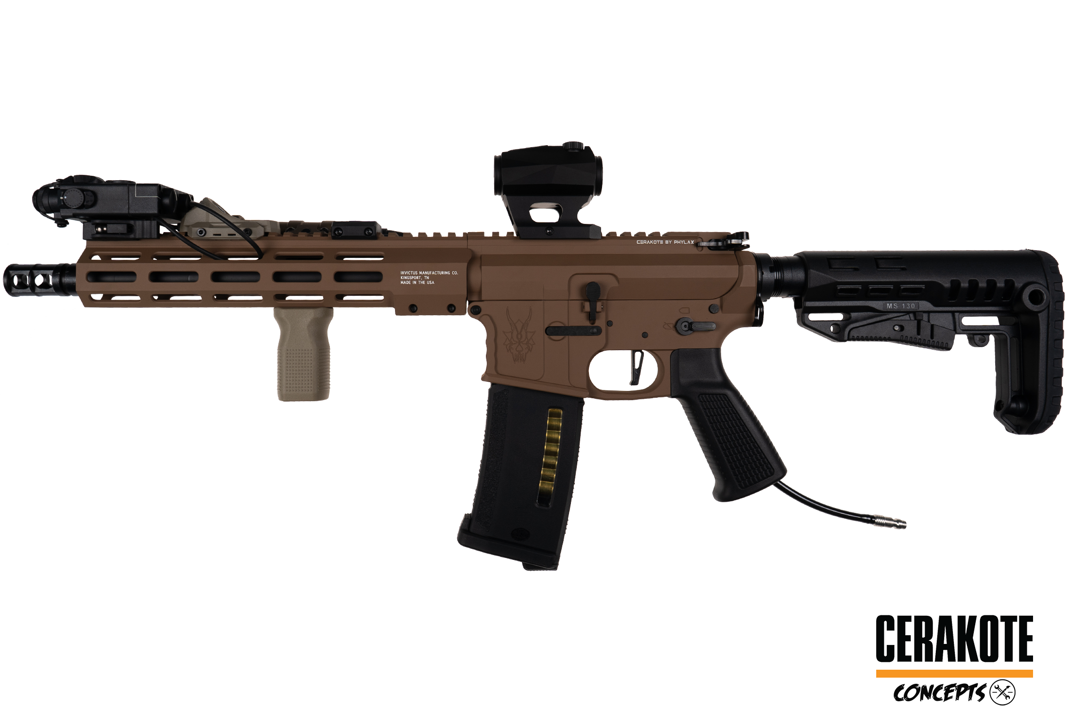 One of One Wolverine Airsoft MTW Billet  Tactical 10" Cerakote Copper Brown - ab 18 Jahren 