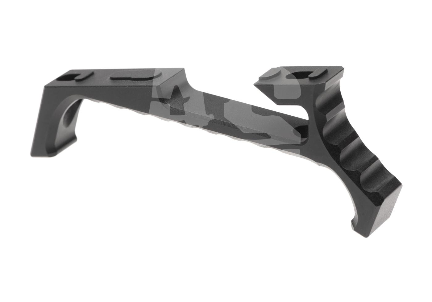 Schwarzer taktischer Airsoft-Handgriff in modernem Design.