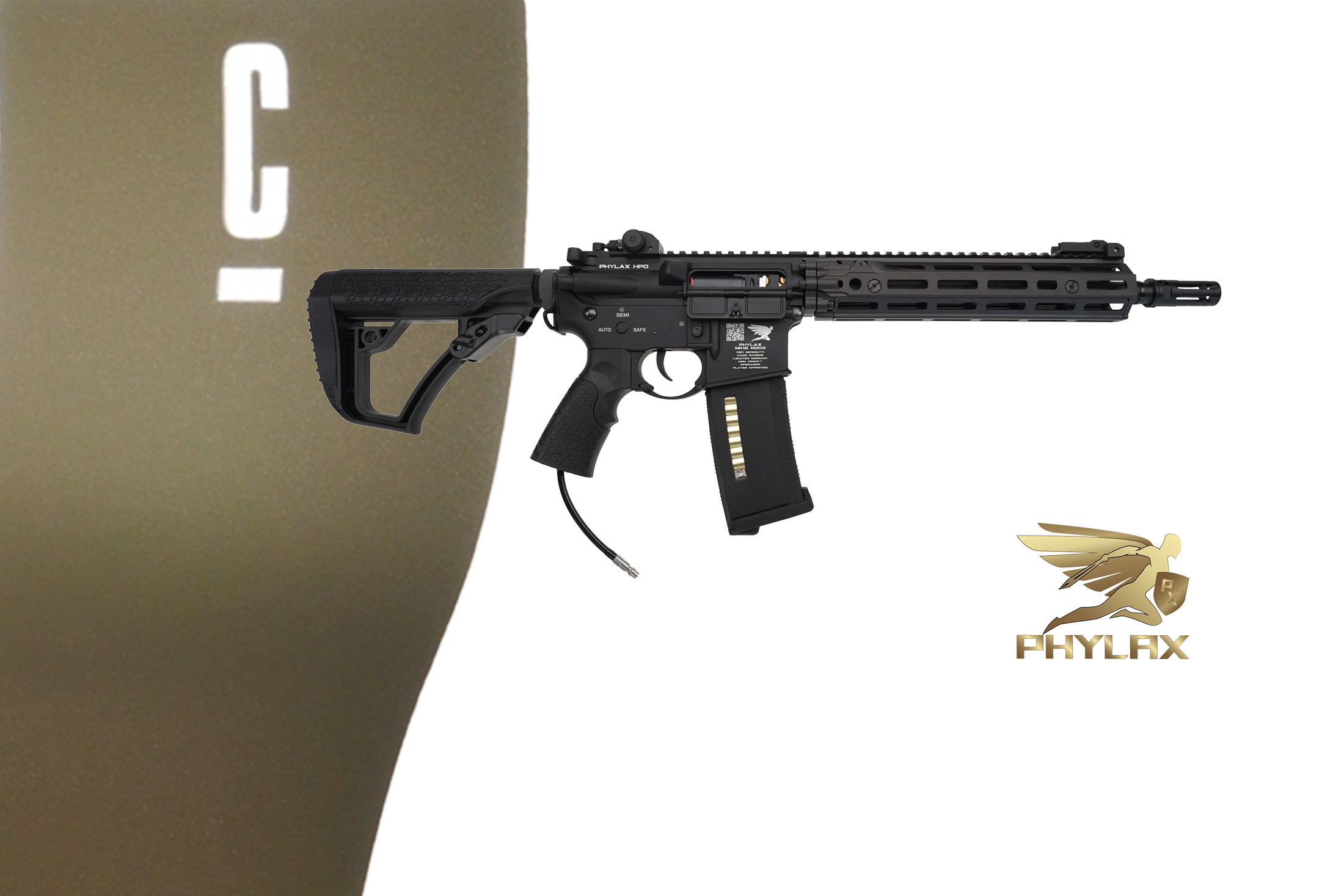 Phylax HPO MK18 Ris III Black Wolverine Inferno with Titan II x Cerakote Cobalt Kinetics Green - ab 18 Jahren