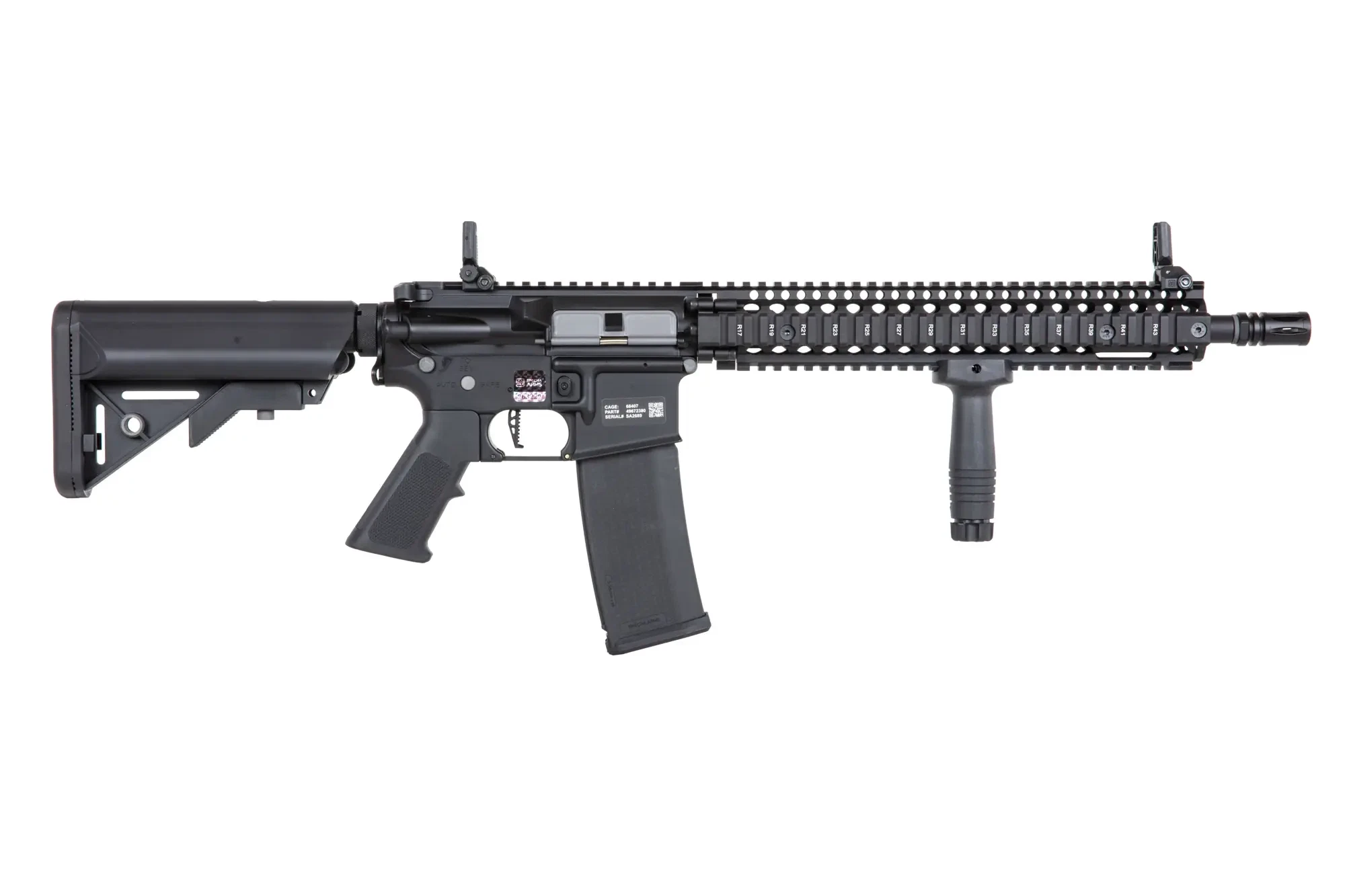Specna Arms Daniel Defense MK18 "Block II" SA-P26 Prime mit Gate Aster II Schwarz S-AEG - ab 18 Jahren