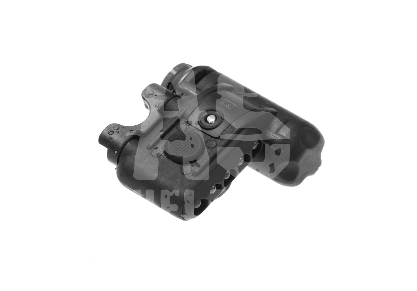 Taktisches Airsoft-Zubehör in Schwarz, kompakt und robust, ideal für Montagen.