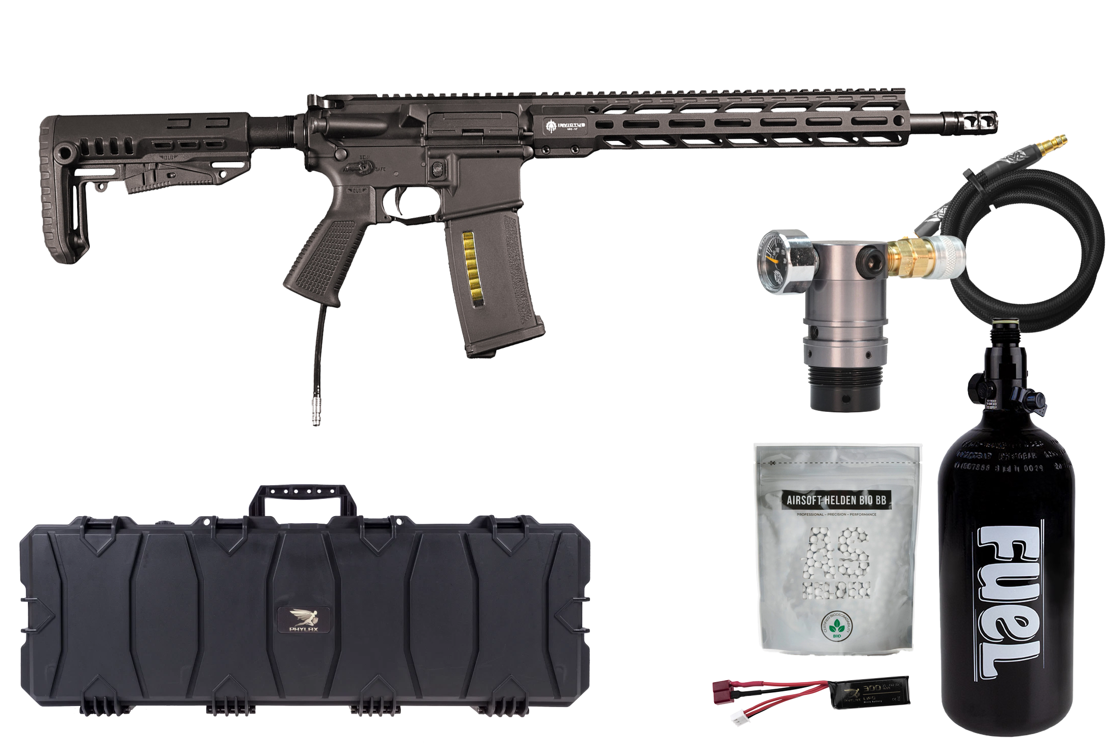 Big Set L Wolverine Airsoft MTW Billet Tactical 14" XB S-HPA - ab 18 Jahren