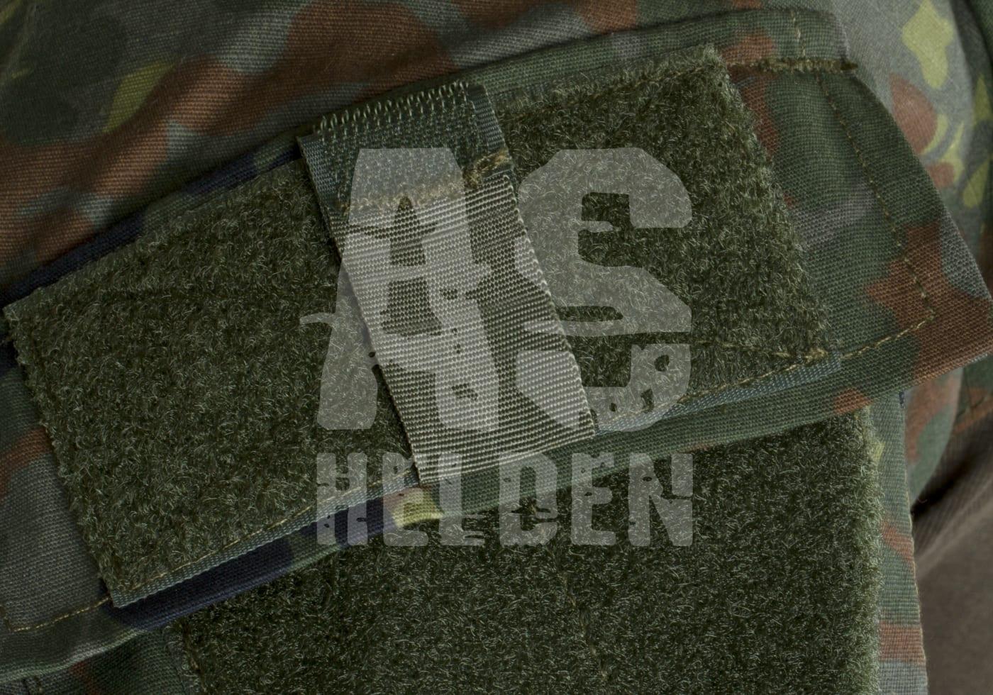 Tarnmuster mit Klettverschluss, geeignet für Airsoft-Ausrüstung.