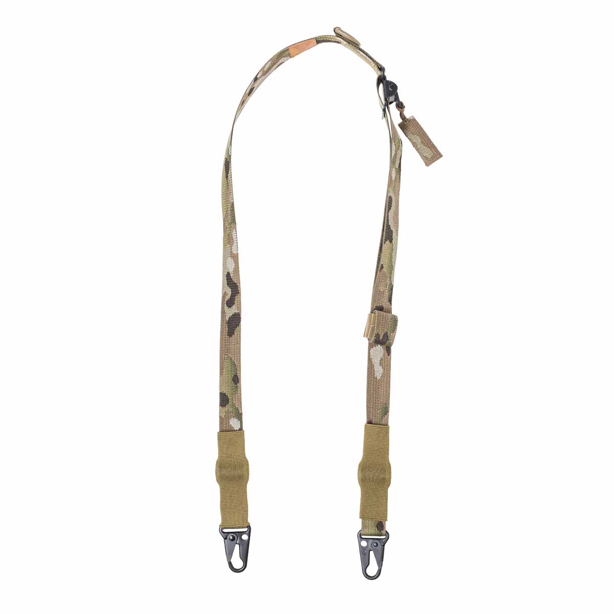 Lindnerhof Trageriemen Gewehr GS113 Tarnfarbener Airsoft-Gewehrriemen mit Hakenverschlüssen und verstellbarem Gurt.
