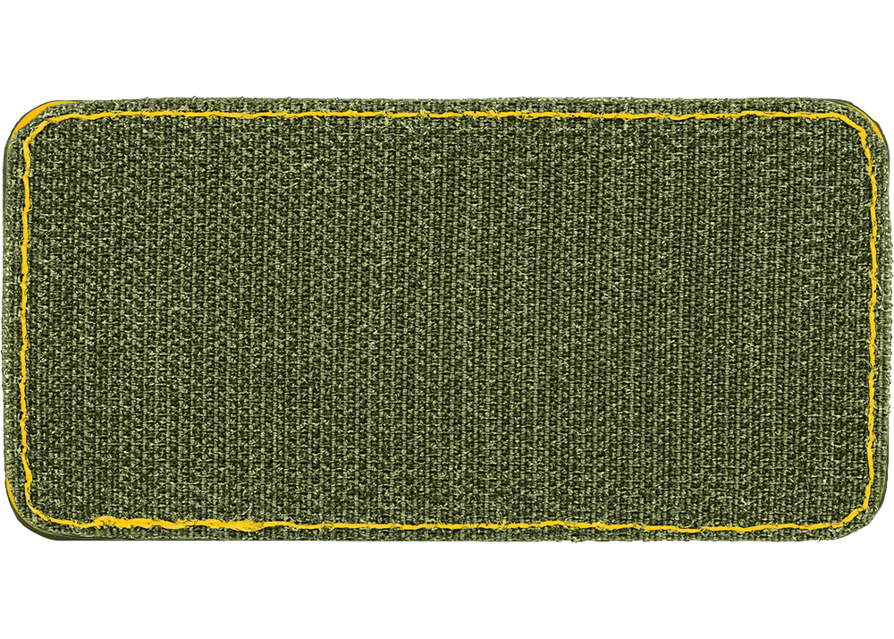 Tacstack 9x4.5cm Rubber Patch gelb