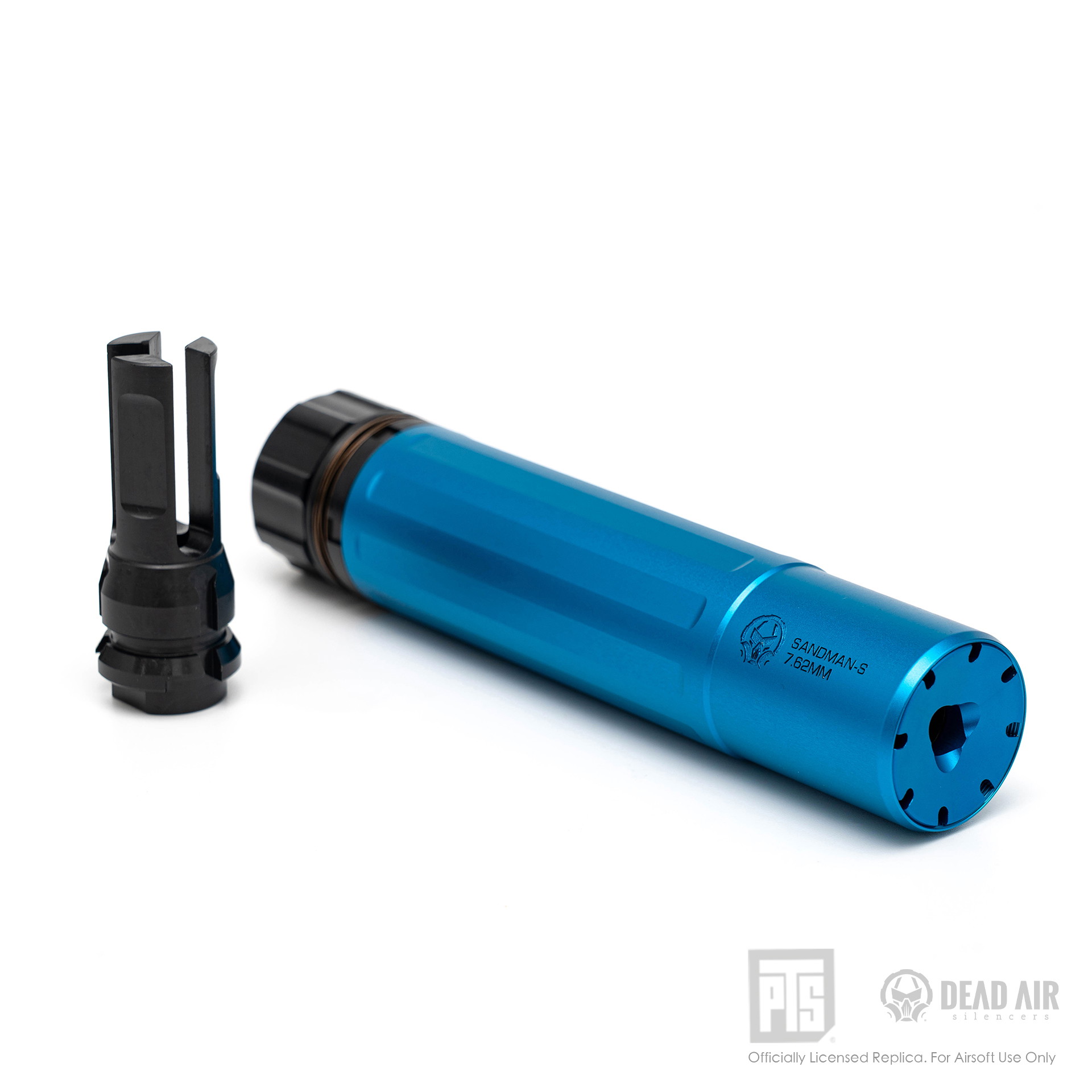 PTS Dead Air Sandman - S Mock Schalldämpfer Dummy Blue