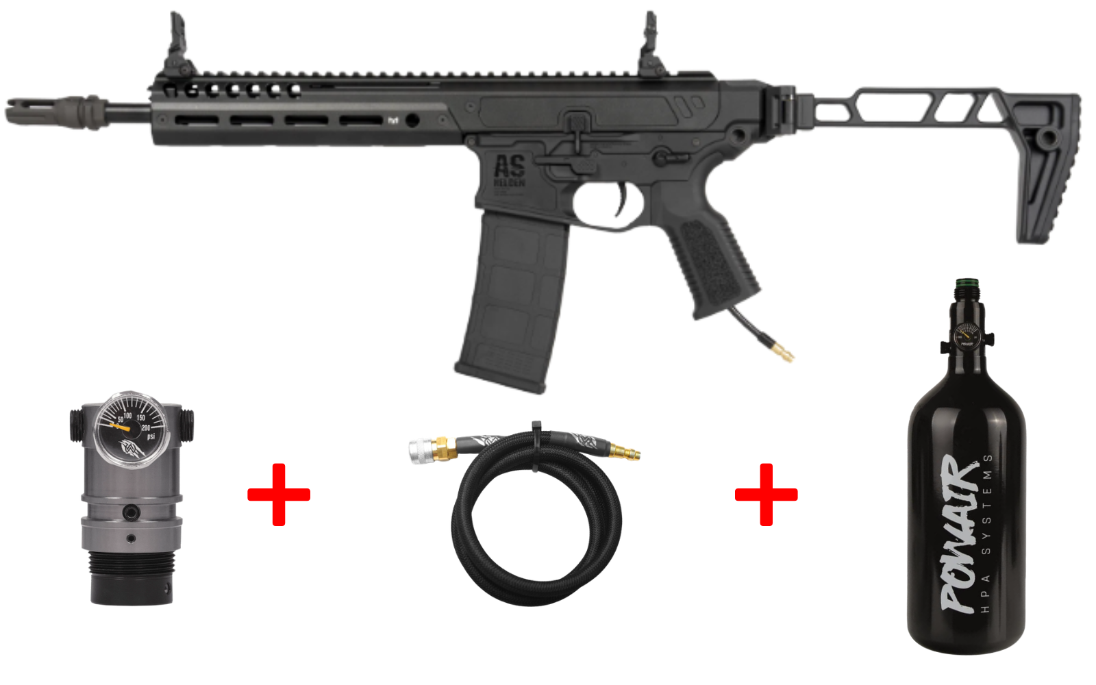 HPA XL Set Airsoft Helden HR556 10" Black S-HPA - ab 18 Jahren