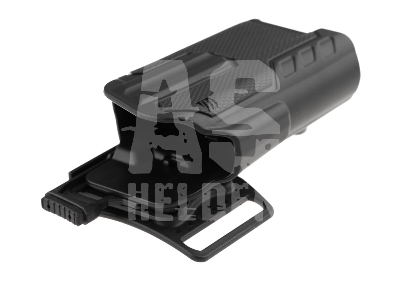 Omnivore Holster für Surefire X300/X300U-A Schwarzes Airsoft-Magazinholster aus robustem Kunststoff mit Befestigungsclip.