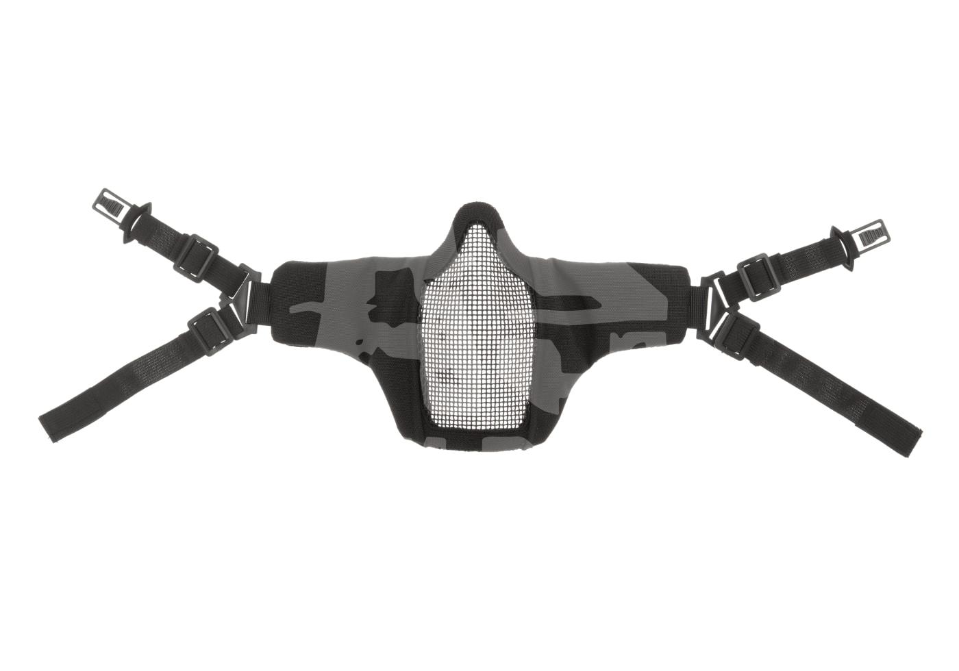 Mk.II Steel Half Face Mask FAST Version Camo-Airsoft-Mesh-Maske mit verstellbaren Riemen, Gesichtsschutz für Outdoor-Spiele.