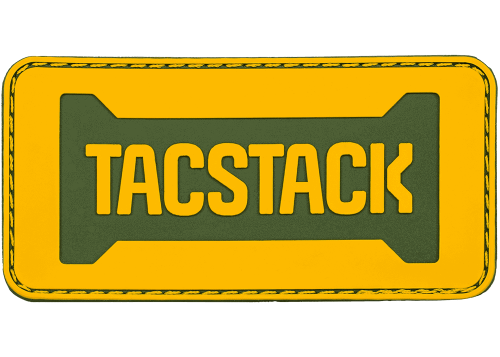 Tacstack 9x4.5cm Rubber Patch gelb