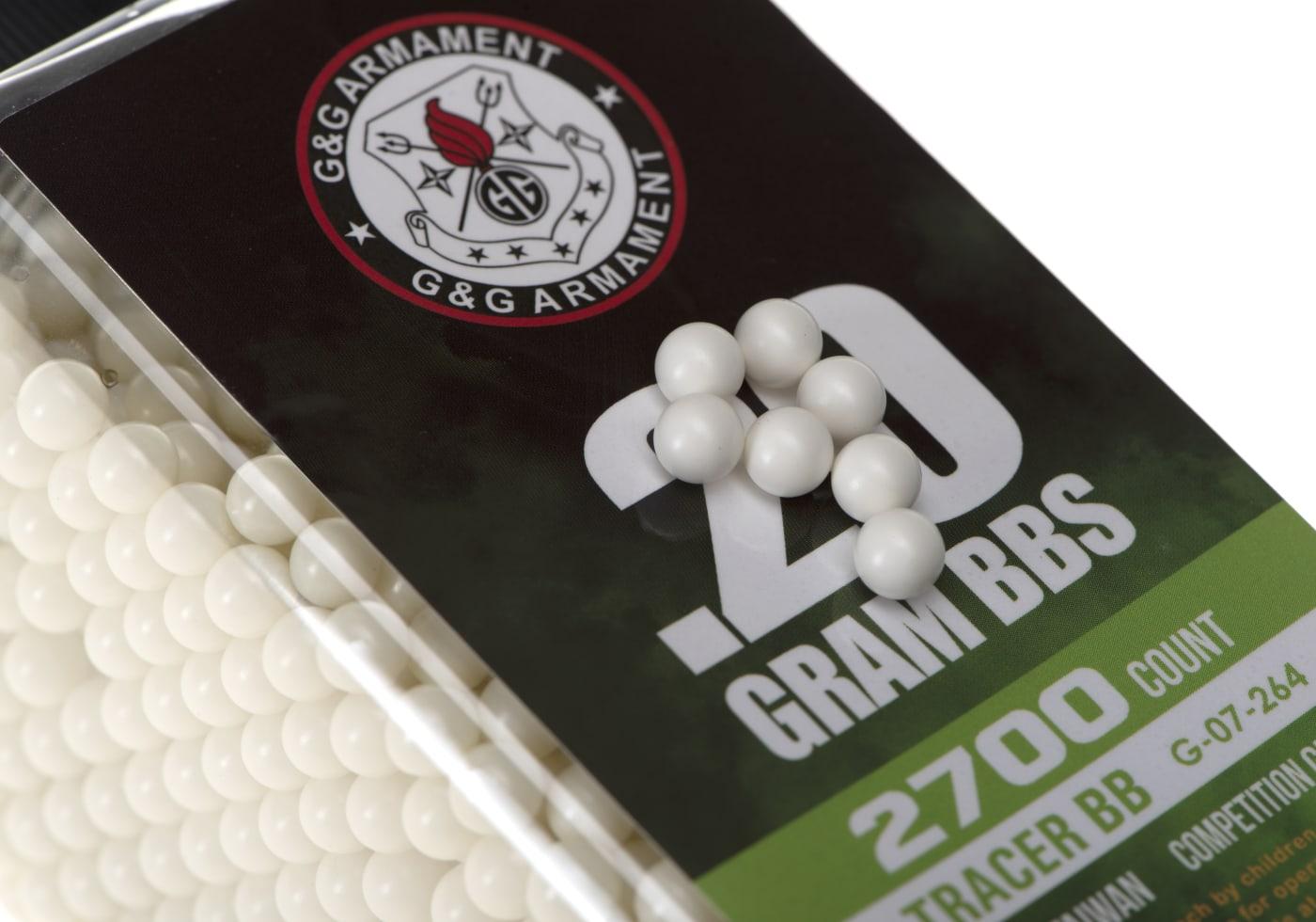 G&G Airsoft  BBs 0,20gr Tracer Grün 2700 rds 