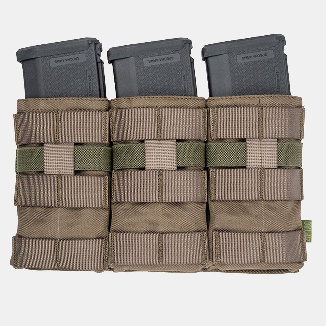 Zip Tac M4 Triple Mag Pouch ranger green