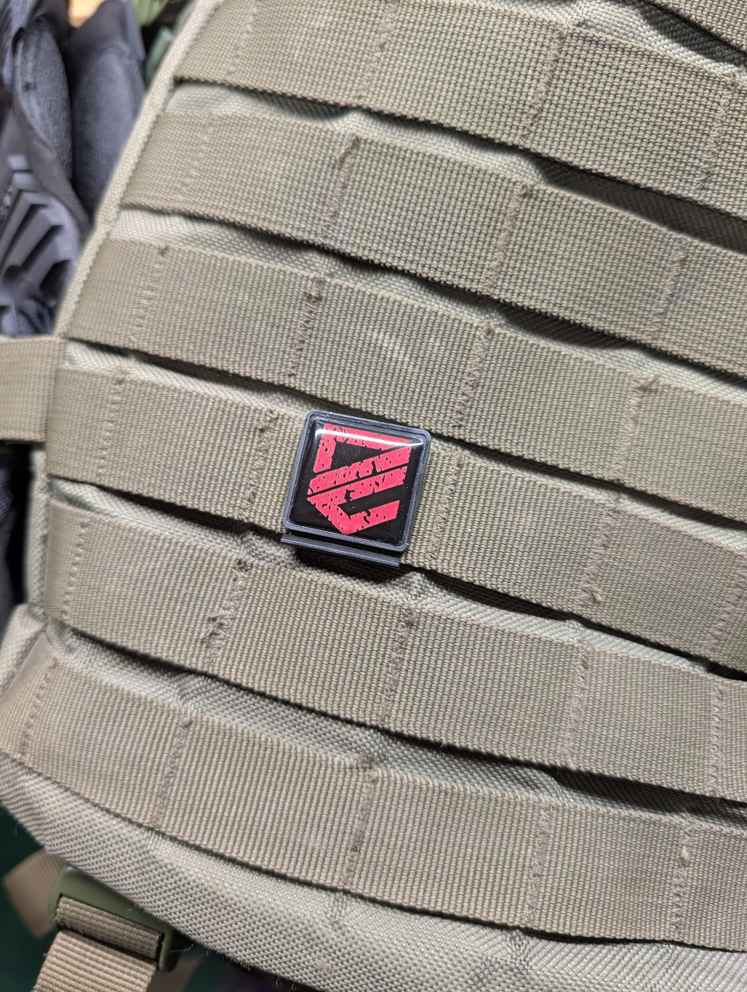 Night Stripes Dark Emergency MOLLE NFC Clip