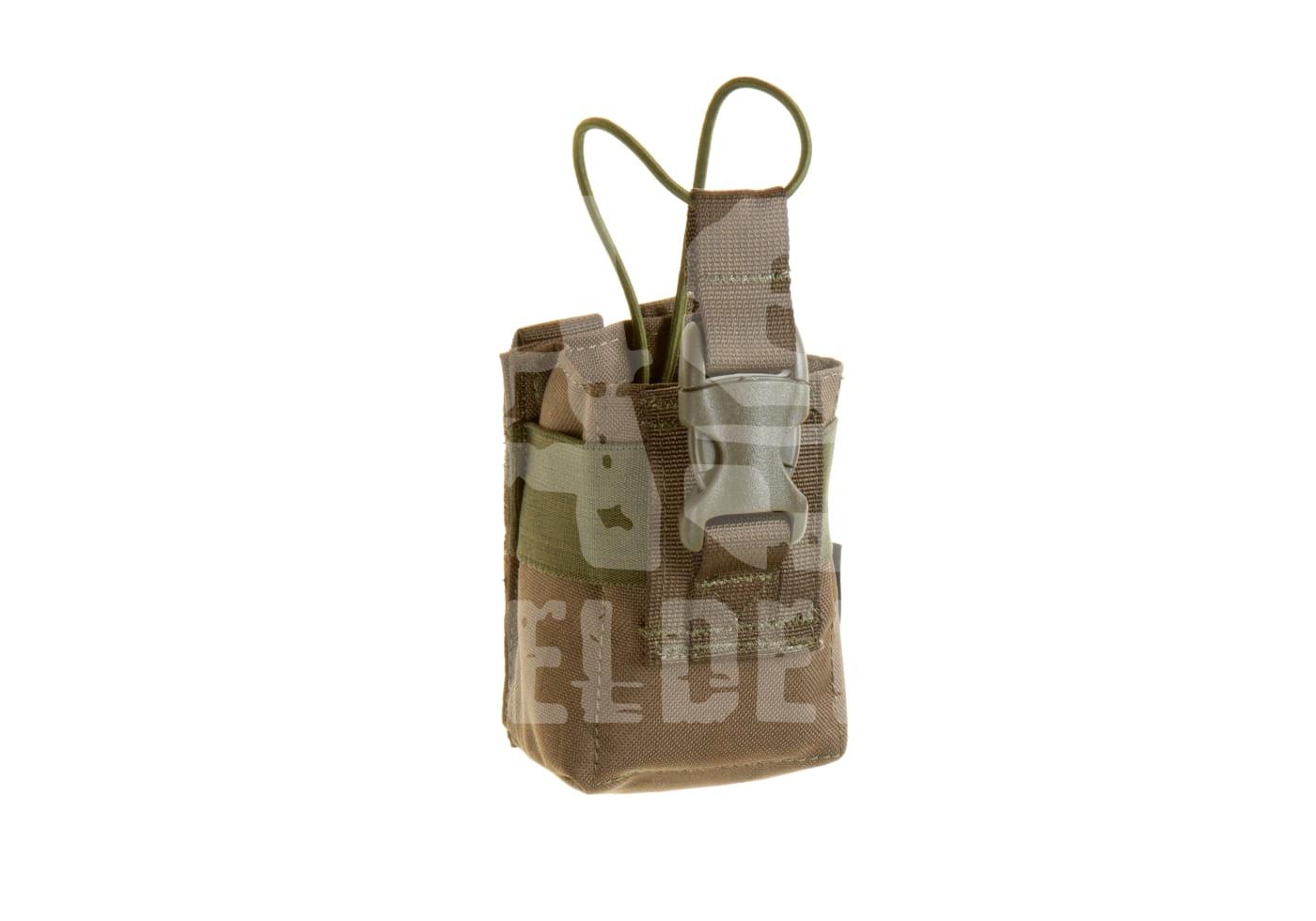 Tarnmuster-Magazintasche mit Elastikschlaufe für Airsoft-Ausrüstung.