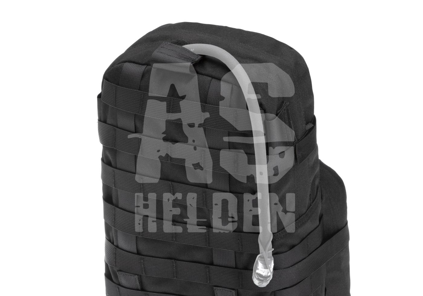 Cargo Pack Schwarzer Hydration Pack mit Trinkschlauch, MOLLE-kompatibles Design. Ideal für Airsoft-Aktivitäten.