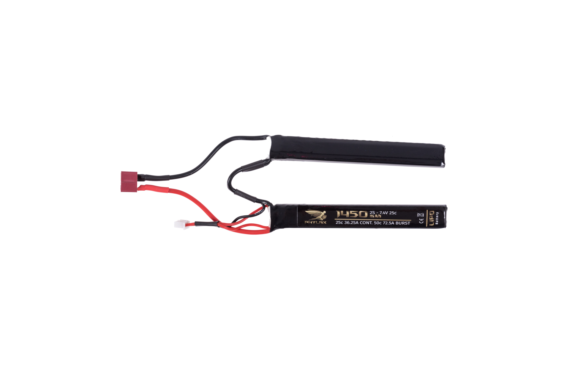 Phylax 7,4V Double Lipo Akku 1.450mAh 25C T-Stecker