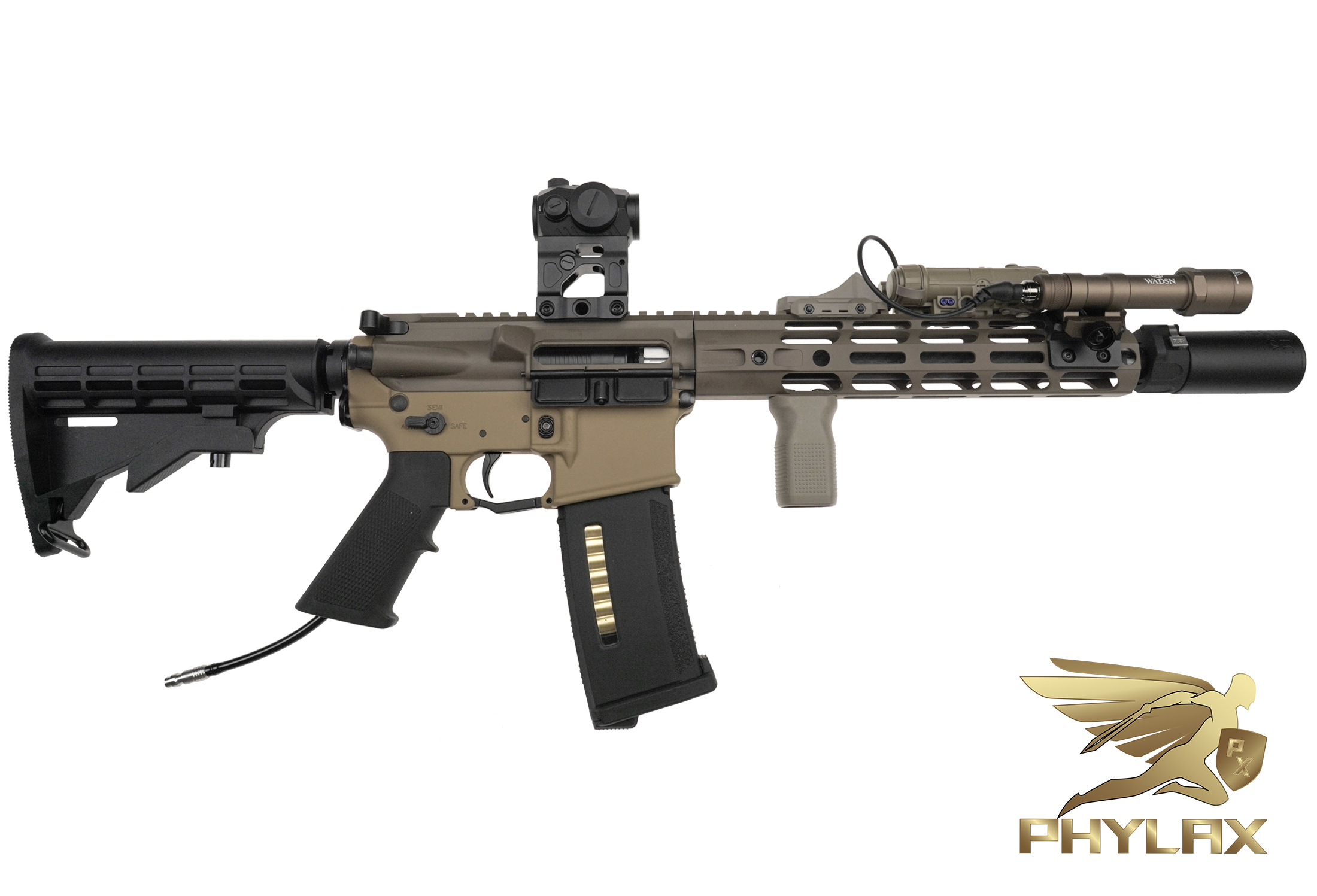 One of One Wolverine Airsoft MTW Forged, 10,3" Cerakote RAL8000 x Glock FDE - ab 18 Jahren