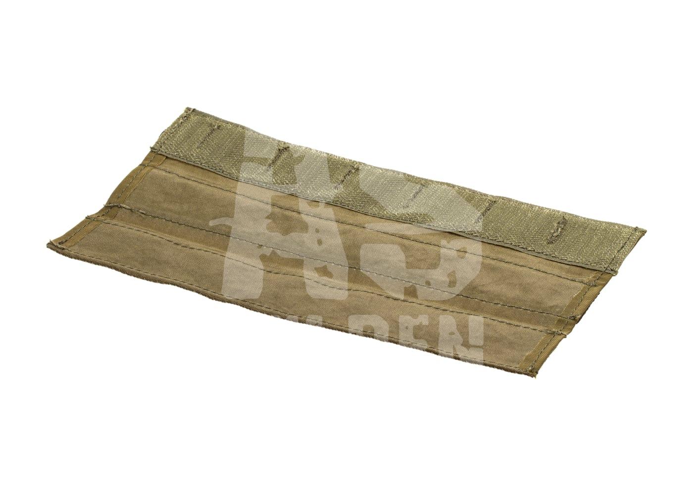 Olivegrüner Airsoft-Magazinschutz mit Klettverschluss für taktische Ausrüstung.