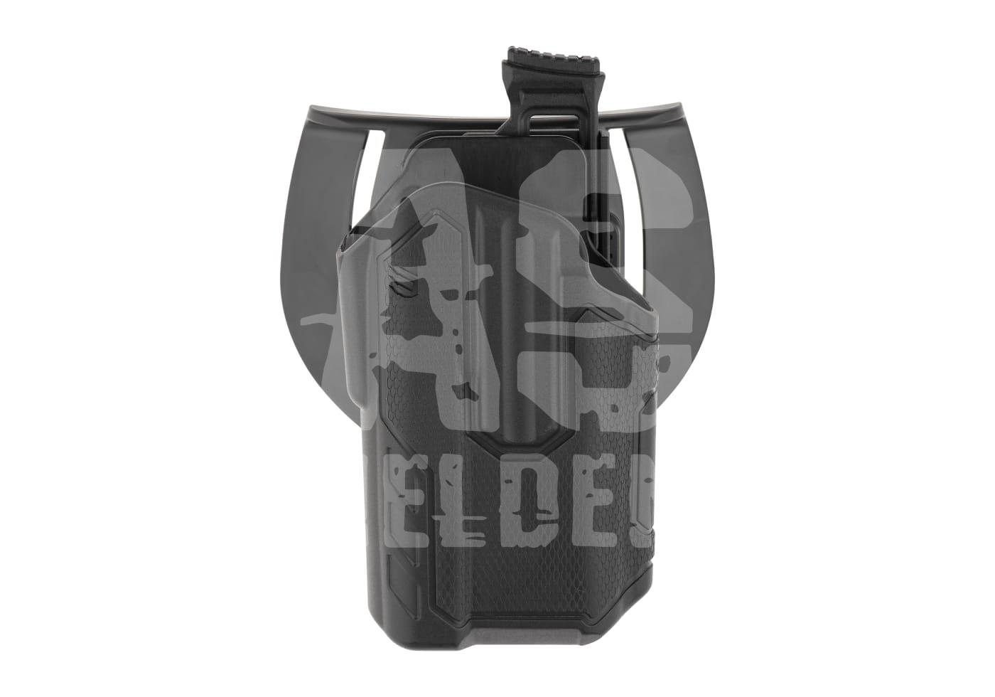 Omnivore Holster für Surefire X300/X300U-A Schwarzes Holster mit Gürtelclip für Airsoft-Waffen, robustes Design.