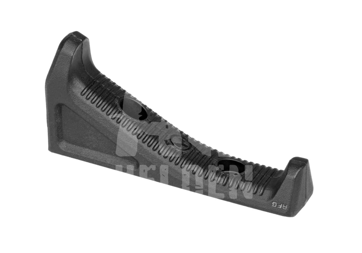 M-LOK AFG Angled Fore-Grip Schwarzer Airsoft-Handstopp für Waffenstabilität, aus robustem Material, mit geriffelter Oberfläche.