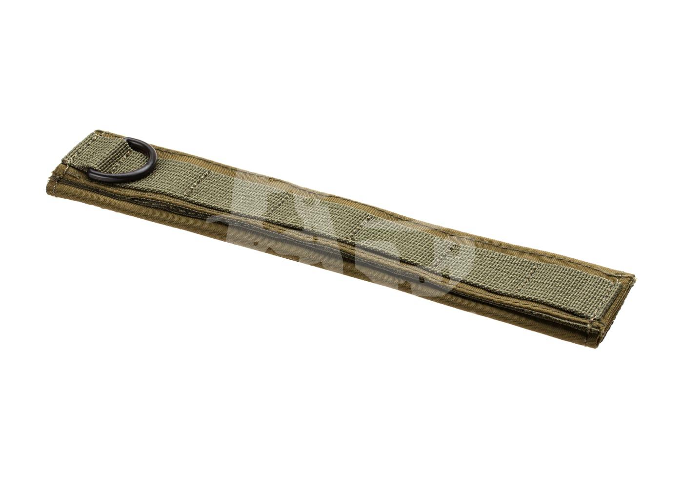 Taktisches MOLLE-Band in Olivgrün mit D-Ring, ideal für Airsoft-Zubehörbefestigung.