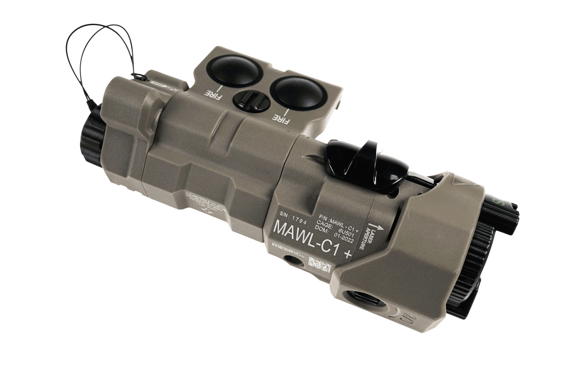 WADSN MAWL-C+ Dummy Plastic Model dark earth